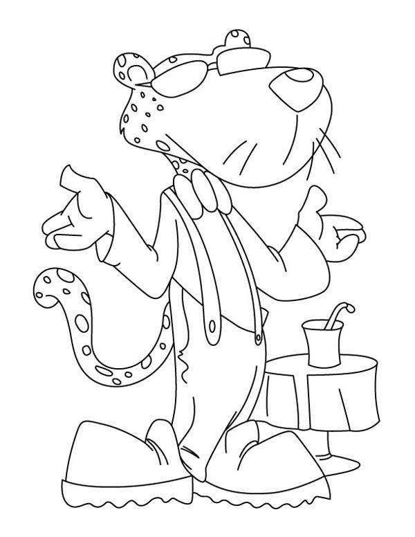 Awesome Chester the Cheetah Coloring Page