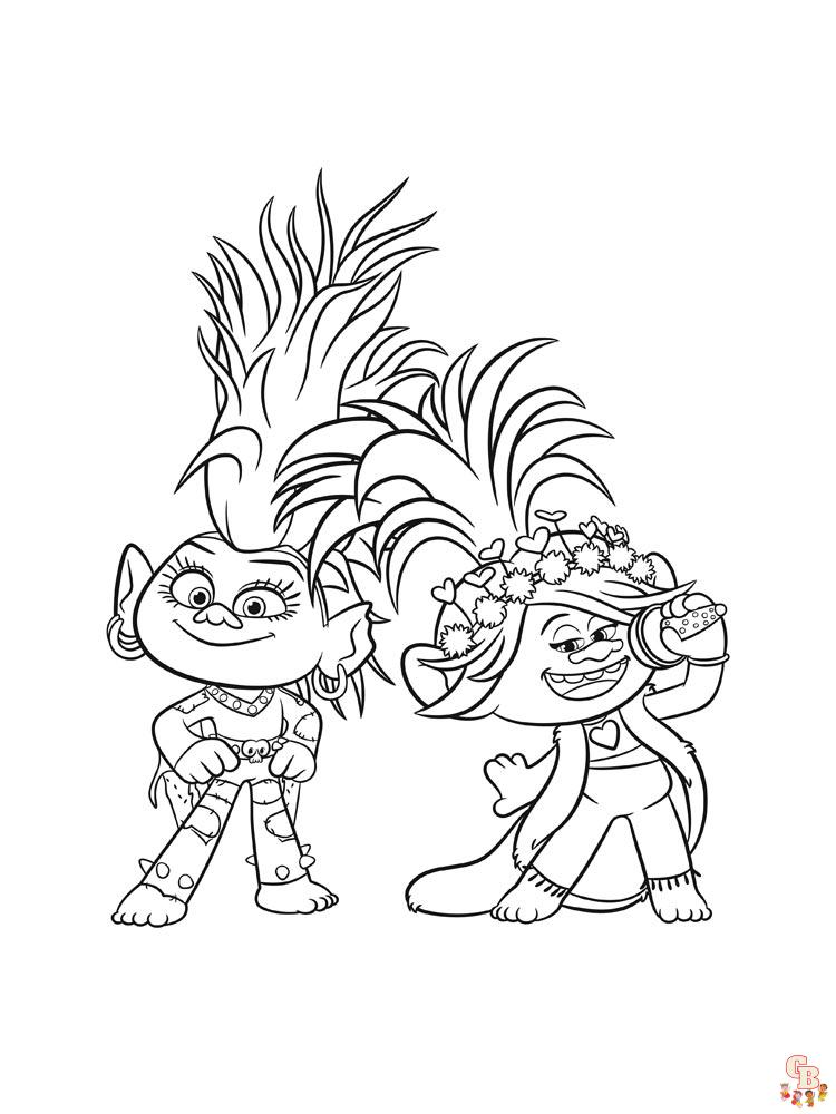 Trolls Coloring Pages: Free and ...