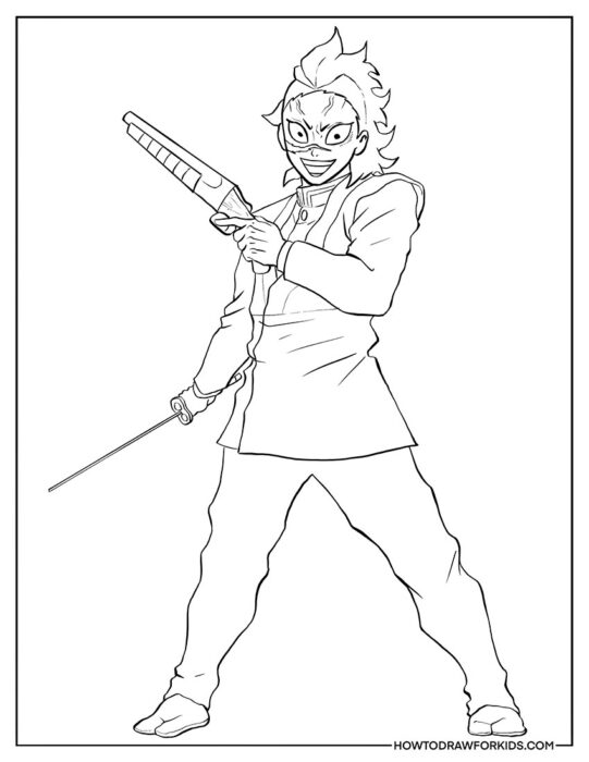 Demon Slayer Coloring Pages - Free ...