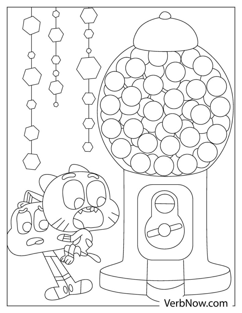 Free GUMBALL Coloring Pages & Book for Download (Printable PDF) - VerbNow
