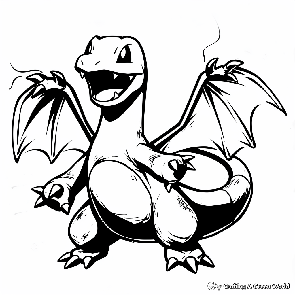 Gigantamax Charizard Coloring Pages ...