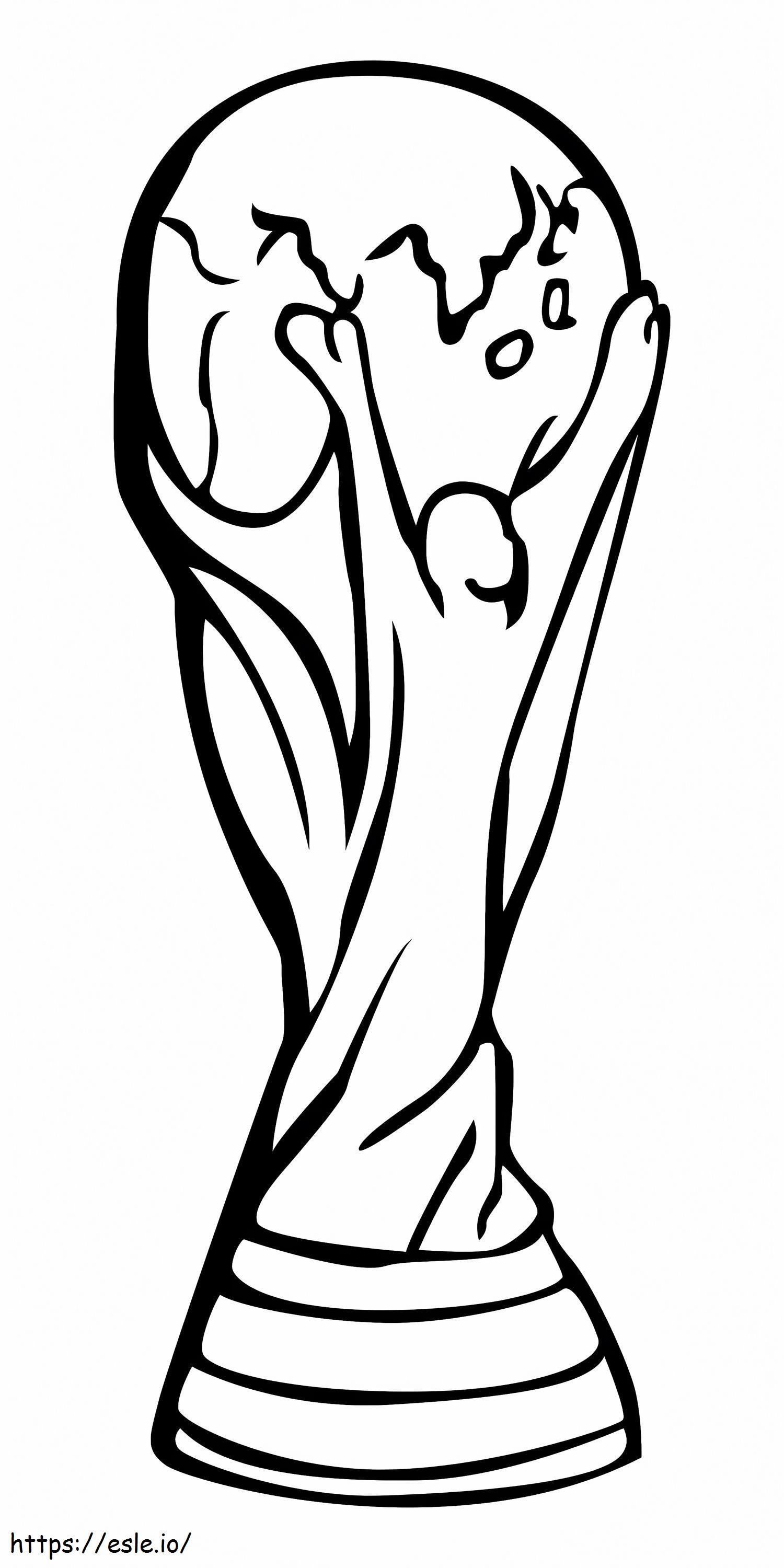 World Cup Trophy coloring page