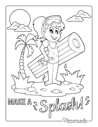 Free Summer Coloring Pages for Kids & Adults