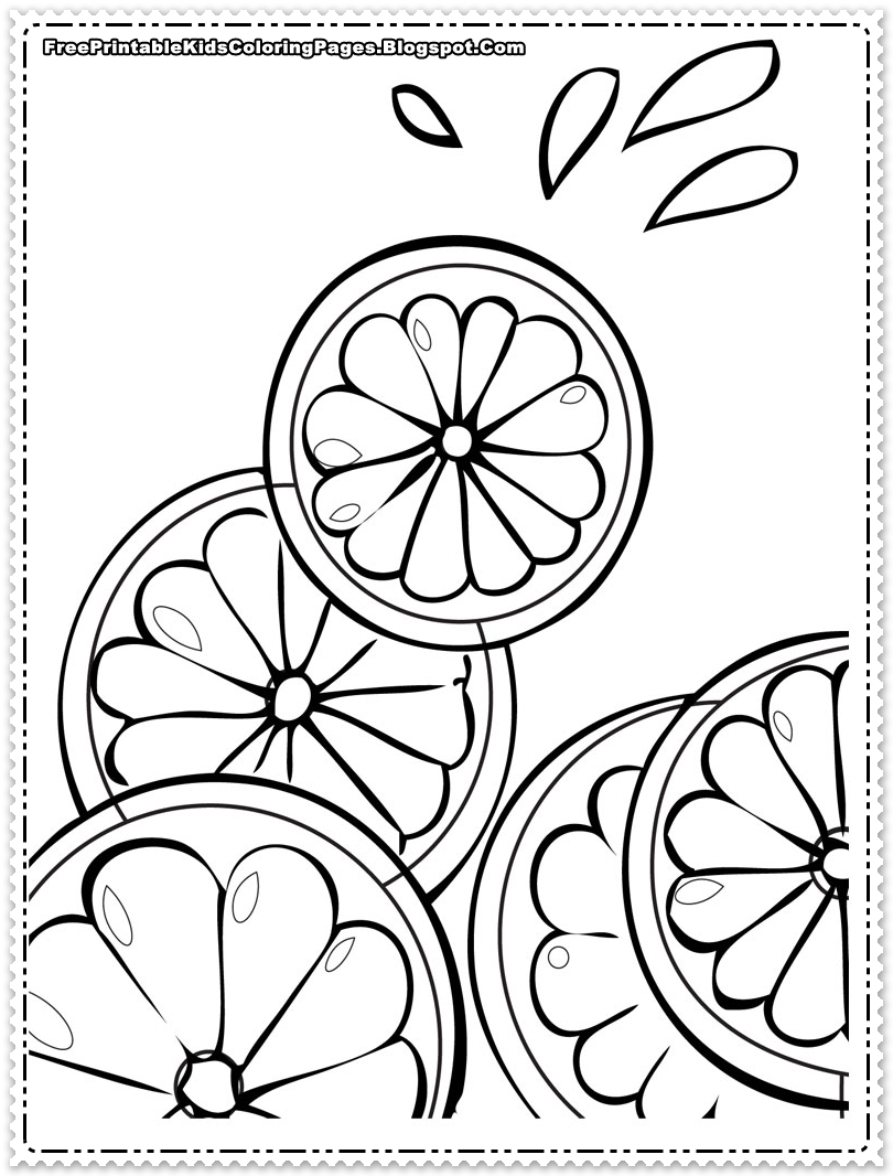 Orange Printable Coloring Pages for Kids - Get Coloring Pages