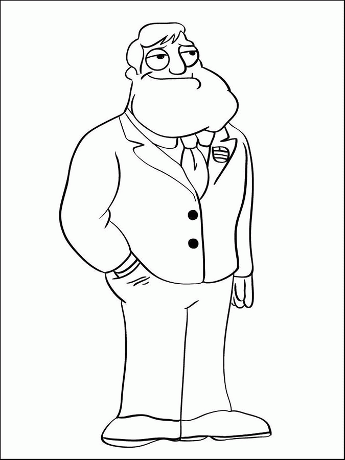 American Dad Coloring Pages Printable - Fun Pages for Fans of the Show