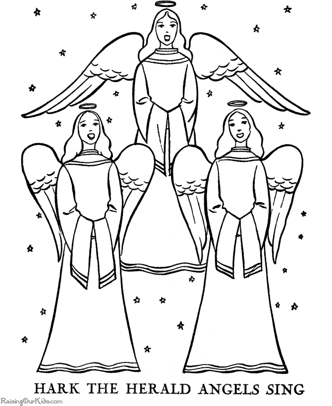 Christian Christmas Coloring Page - Coloring Pages For All Ages