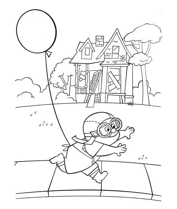 up the movie Colouring Pages (page 3)