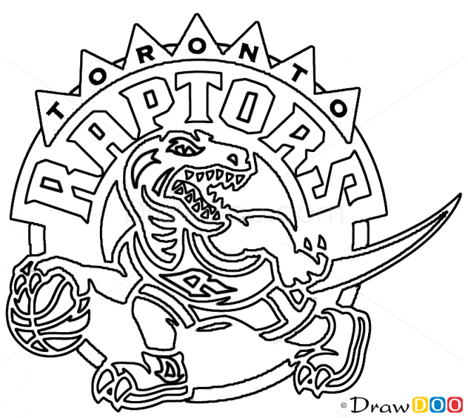 How to Draw Toronto Raptors, Basketball Logos