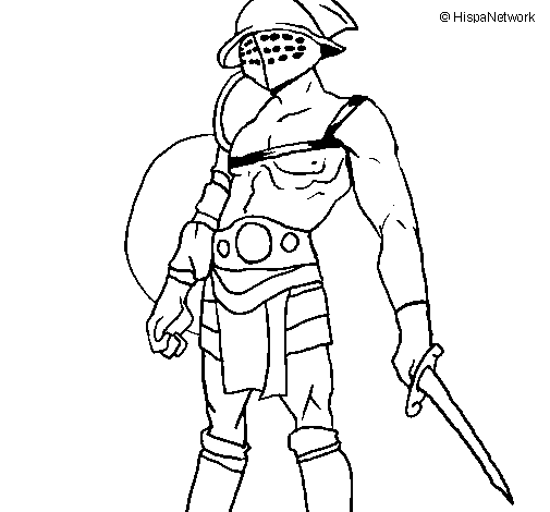 Gladiator coloring page - Coloringcrew.com