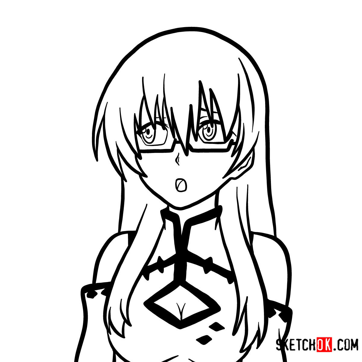 How to draw Sheele | Akame Ga Kill - Sketchok easy drawing guides