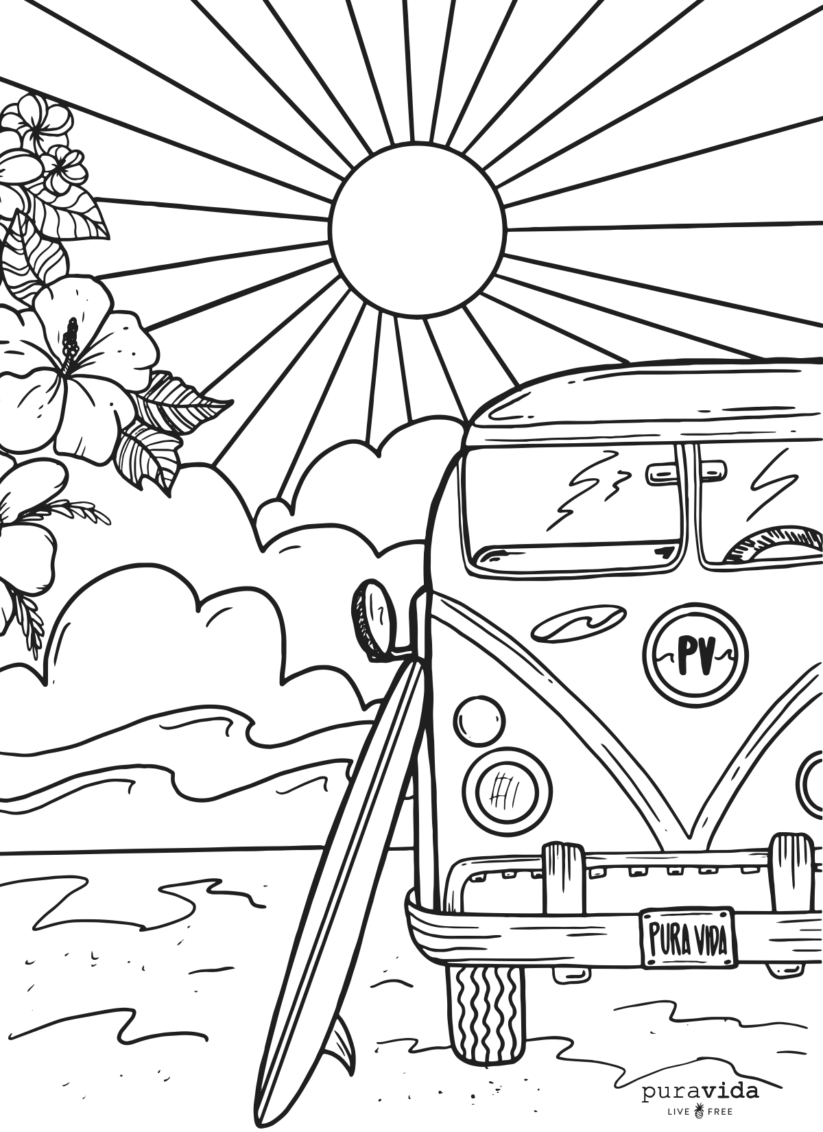 PV Coloring Sheets | Pura Vida Bracelets