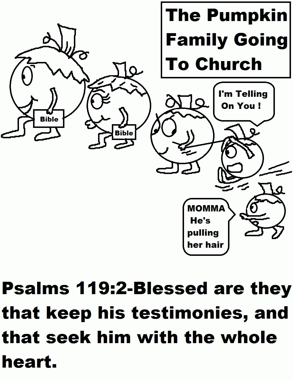 Pumpkin Family Going To Church Coloring Page.jpg (1019Ã1319 ...