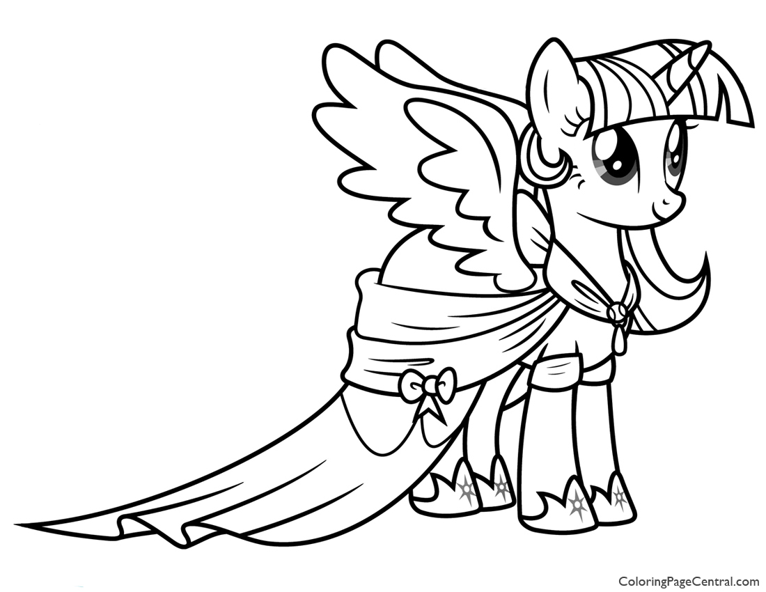 My Little Pony - Princess Twilight Sparkle 02 Coloring Page ...