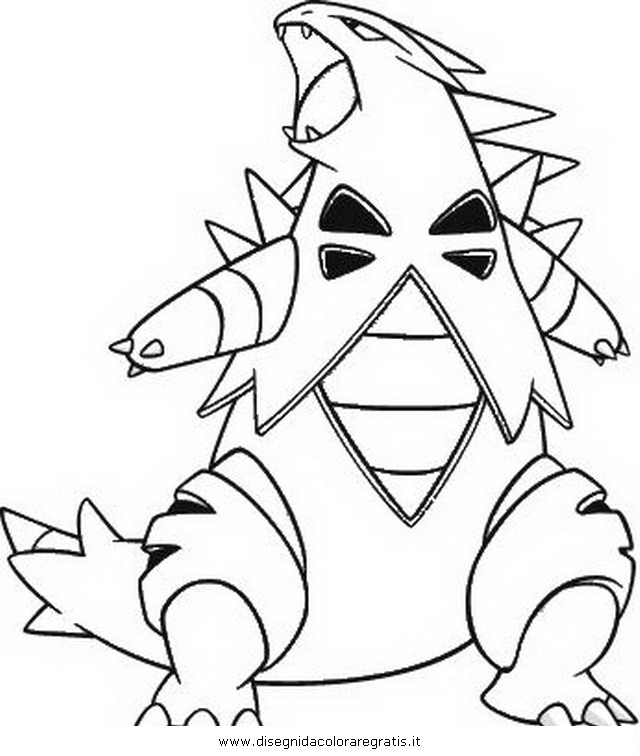 Pokemon tyranitar coloring pages