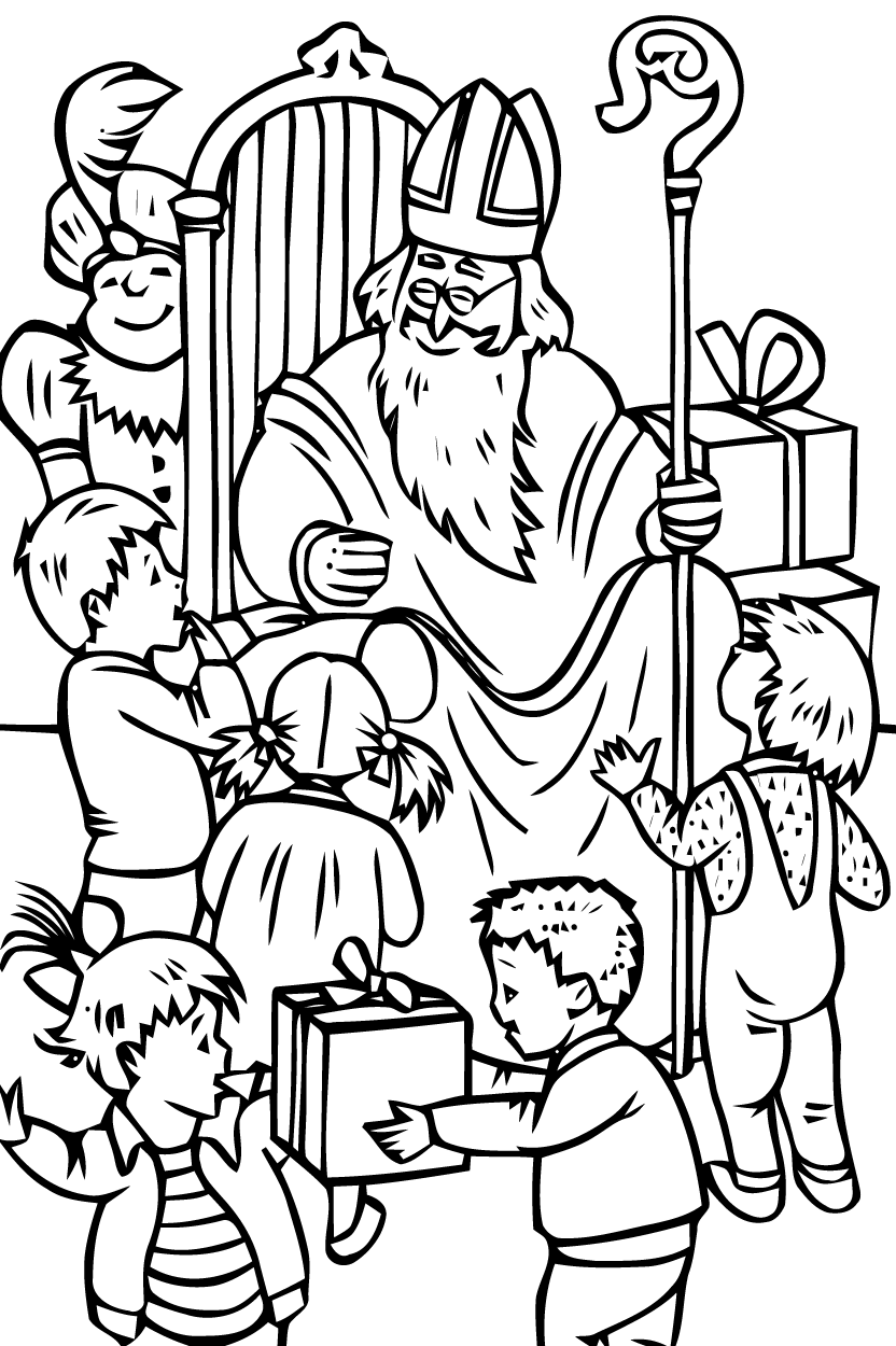 Saint nicolas coloring pages - Coloring for kids : coloriage-saint ...