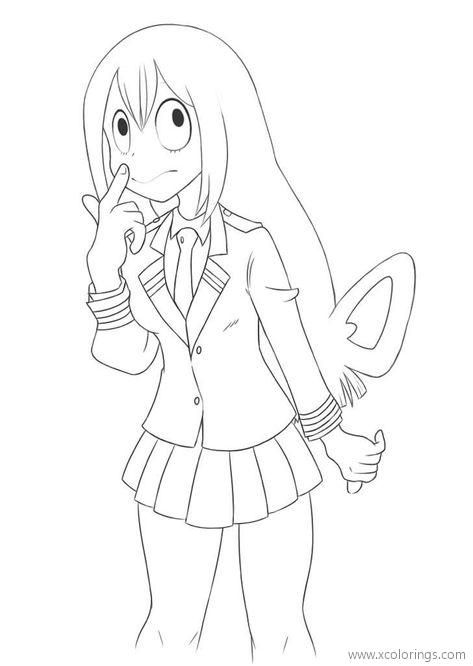 My Hero Academia Coloring Pages Nejire Hado. | Mermaid coloring pages, Coloring  pages, Cool coloring pages