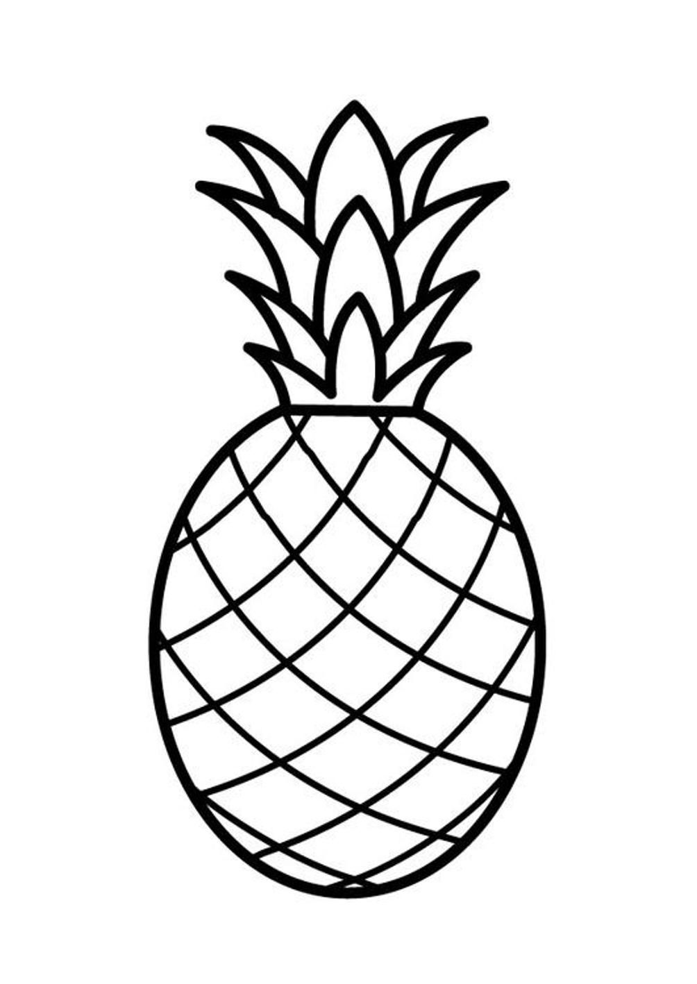 Fruit Coloring Pages for childrens printable for free