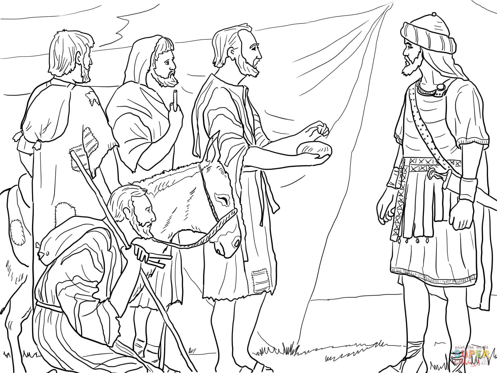 Joshua and the Day the Sun and Moon Stood Still coloring page ...