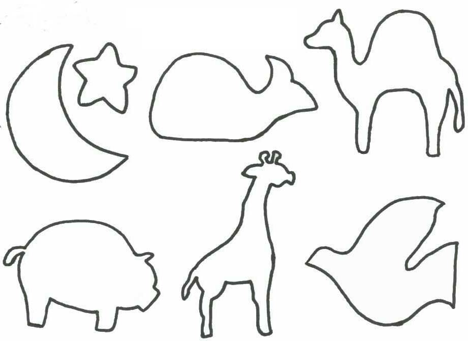 Animal Shapes to Cut Out