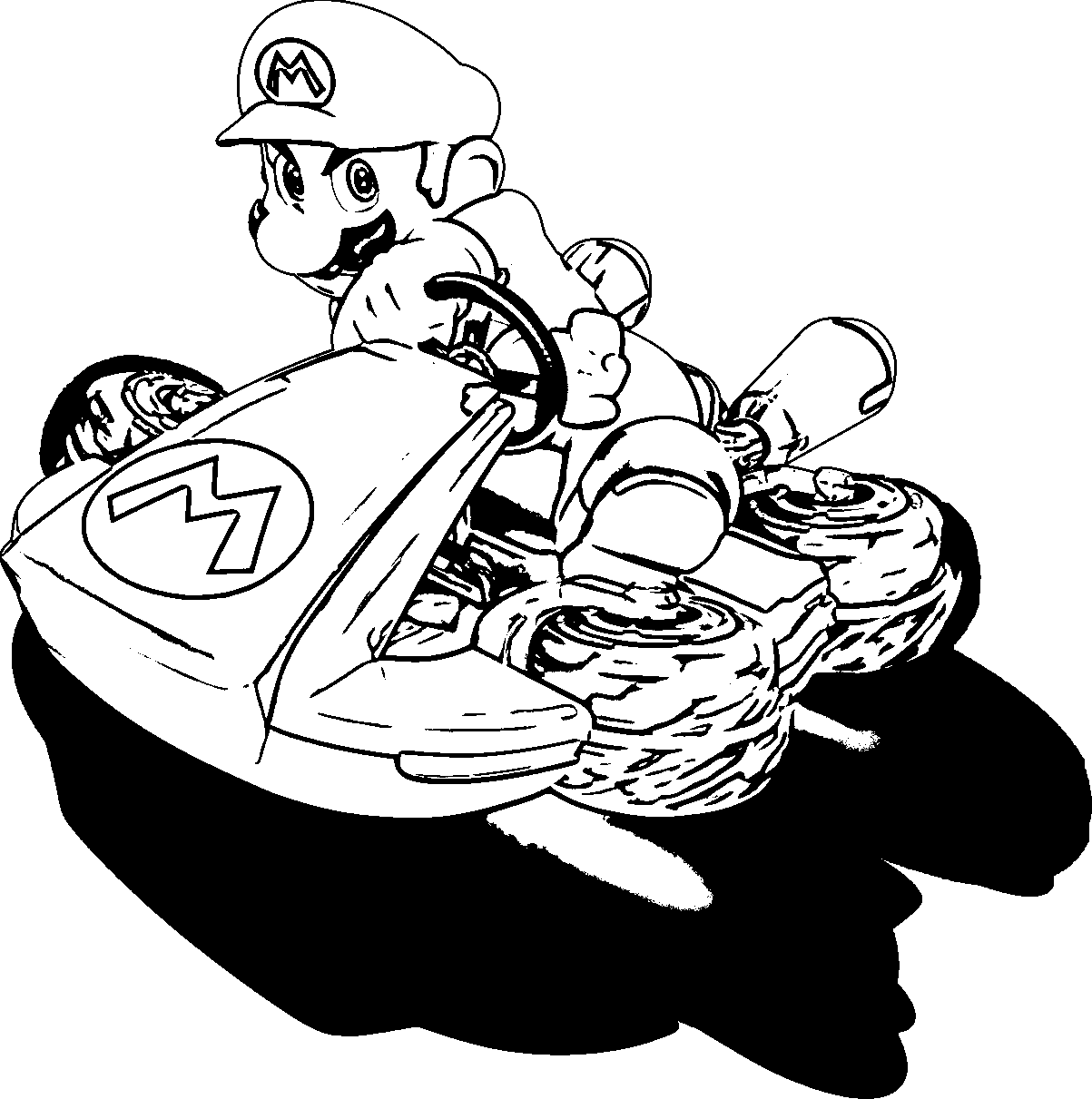 Mario Kart 8 Colouring Pictures - High Quality Coloring Pages