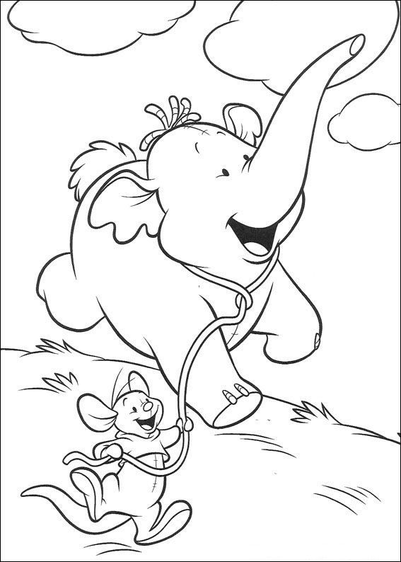 Lumpy the heffalump coloring page