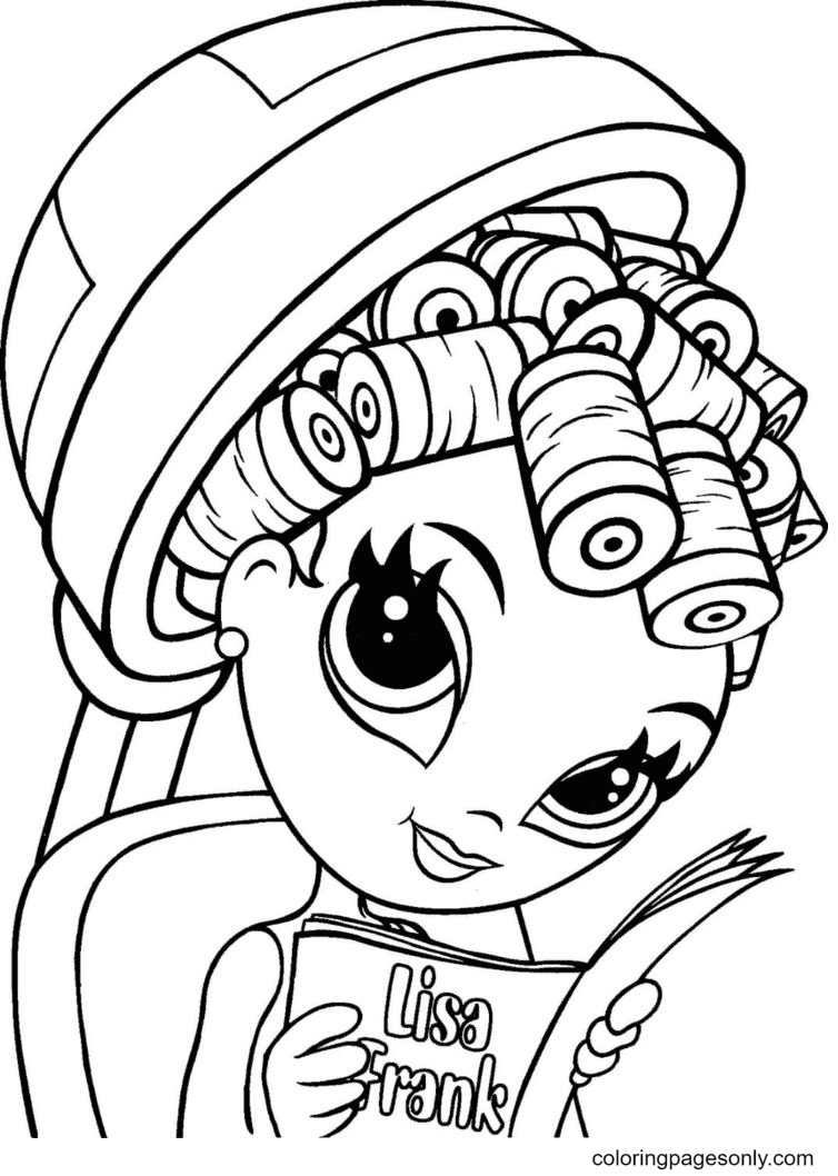 Lisa Frank in a beauty salon Coloring Pages - Printable Lisa Frank Coloring  Pages - Coloring Pages For Kids And Adults