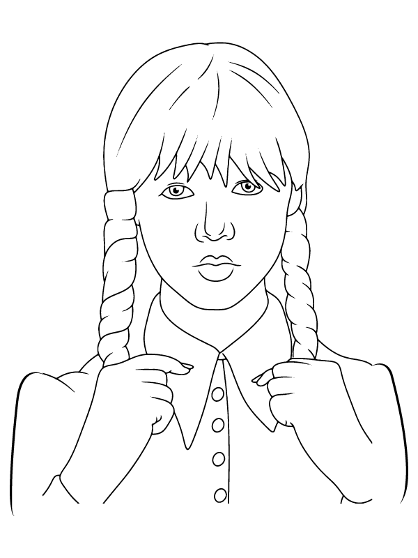 Lovely Wednesday Coloring Page - Free Printable Coloring Pages for Kids