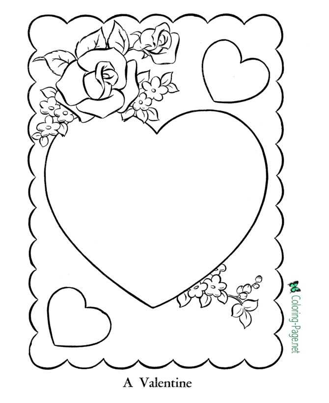 Valentine´s Day Coloring Pages