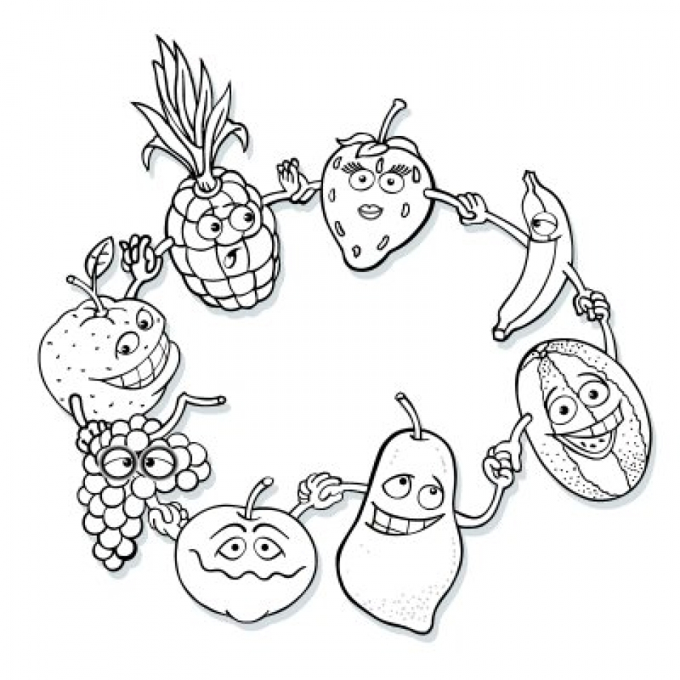 Get This Fruit Coloring Pages Free Printable 17256 !