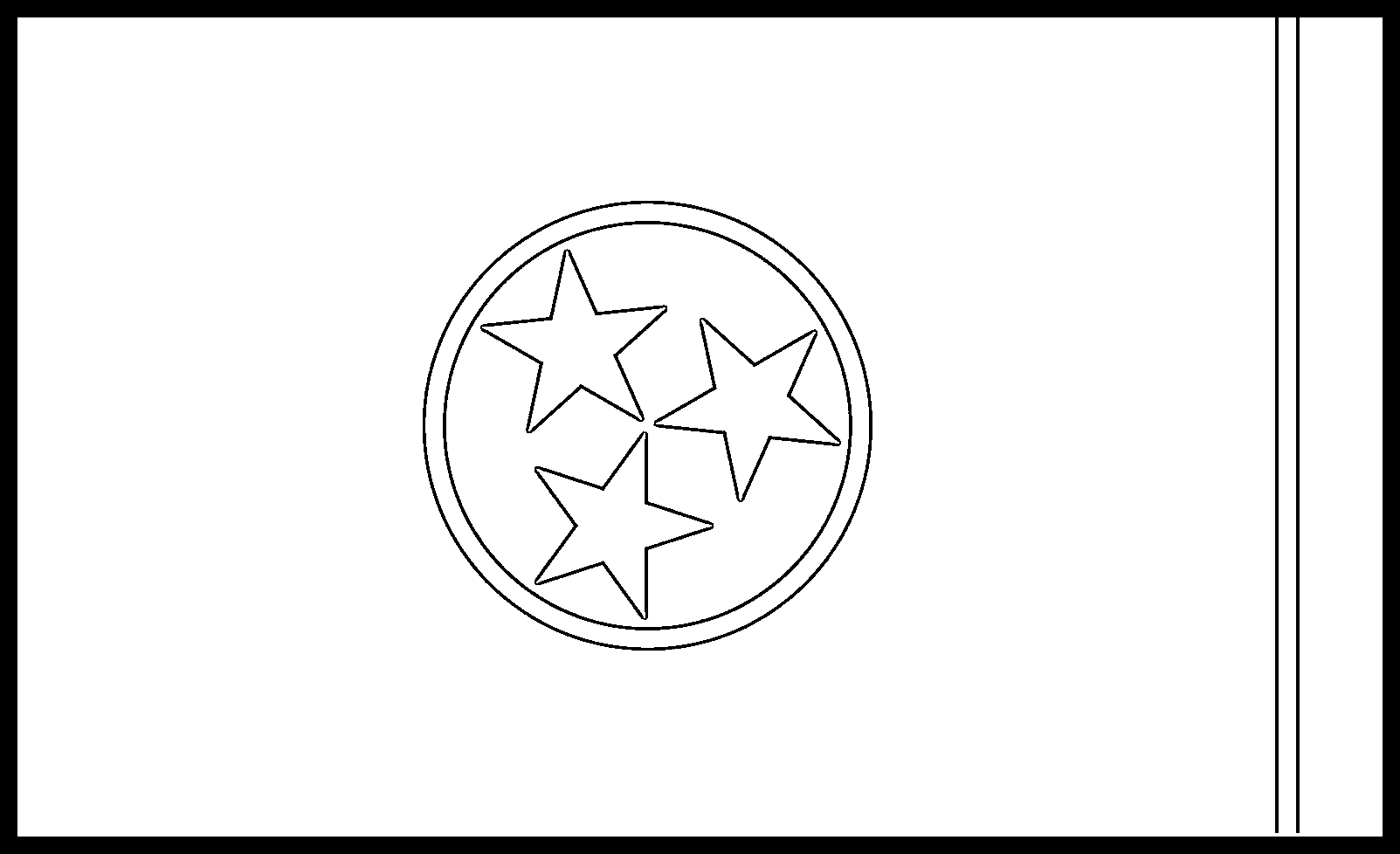 Tennessee Flag Coloring Page – State Flag Drawing – Flags Web
