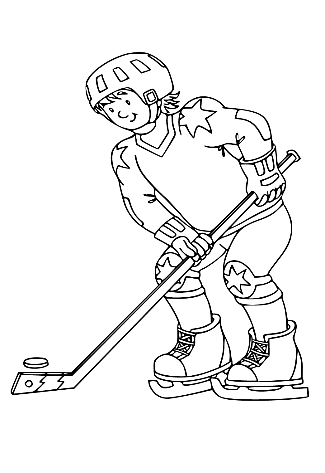 Free Printable Hockey Puck Coloring Page, Sheet And Picture For Adults ...