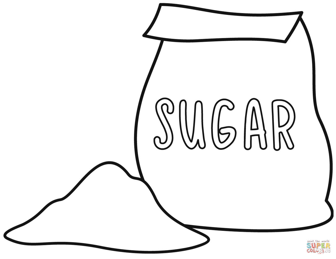 Sugar coloring page | Free Printable Coloring Pages
