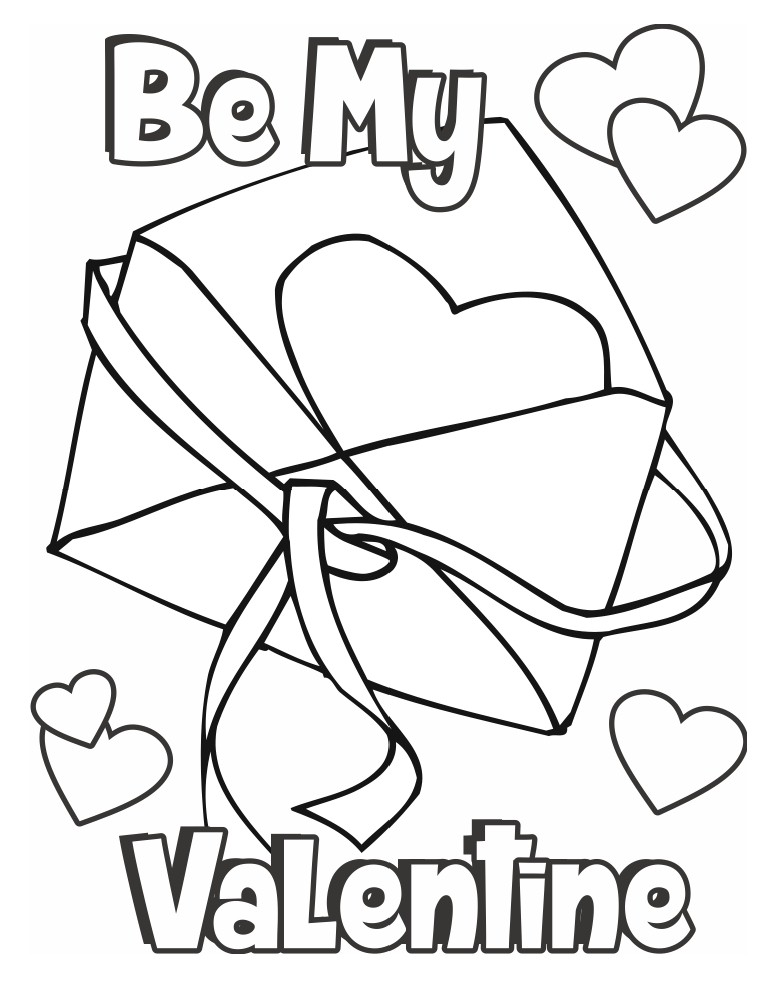 Easy Valentine's Day Coloring Pages