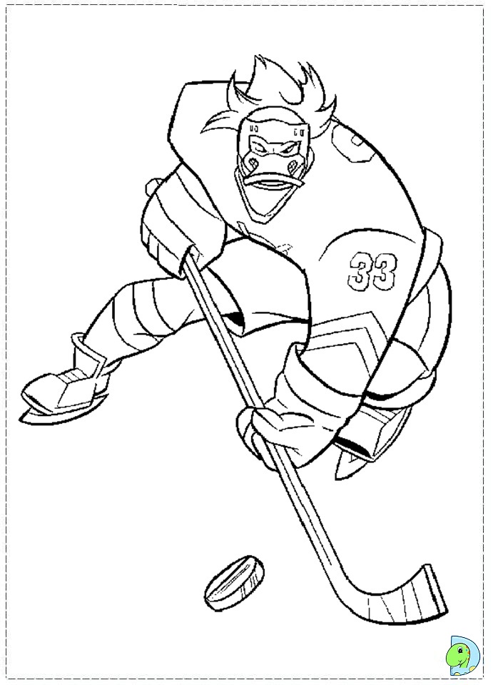 Mighty Ducks Coloring page- DinoKids.org