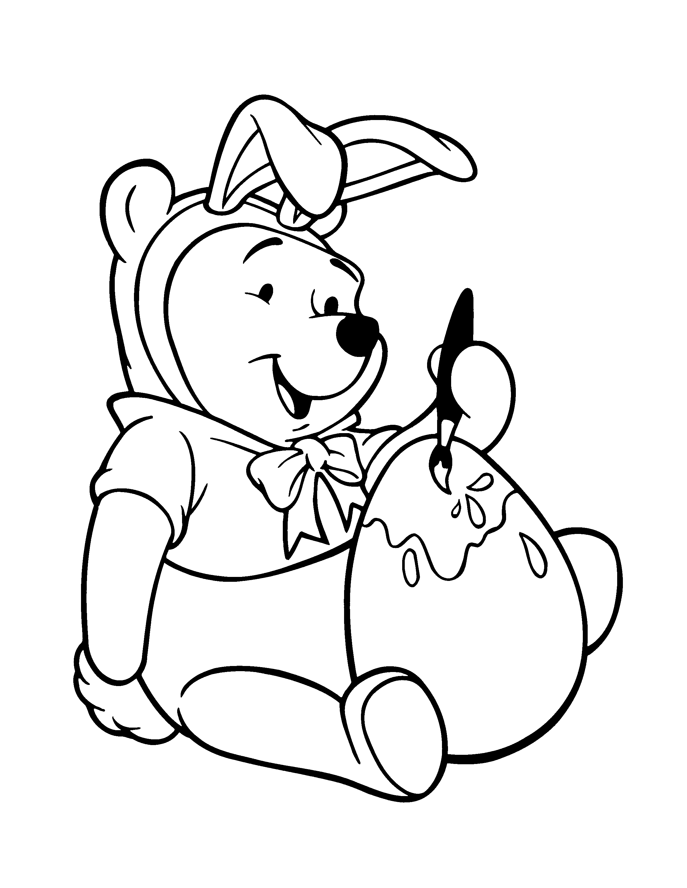 Easter Winnie the Pooh Coloring Pages | Easter coloring pages, Easter  drawings, Easter coloring pictures
