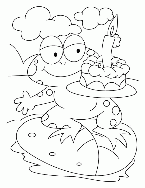 7 Pics of Happy Frog Coloring Page - Printable Birthday Coloring ...