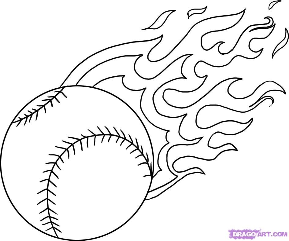 Amazing of Free Baseball Coloring Pages With Baseball Co #1607