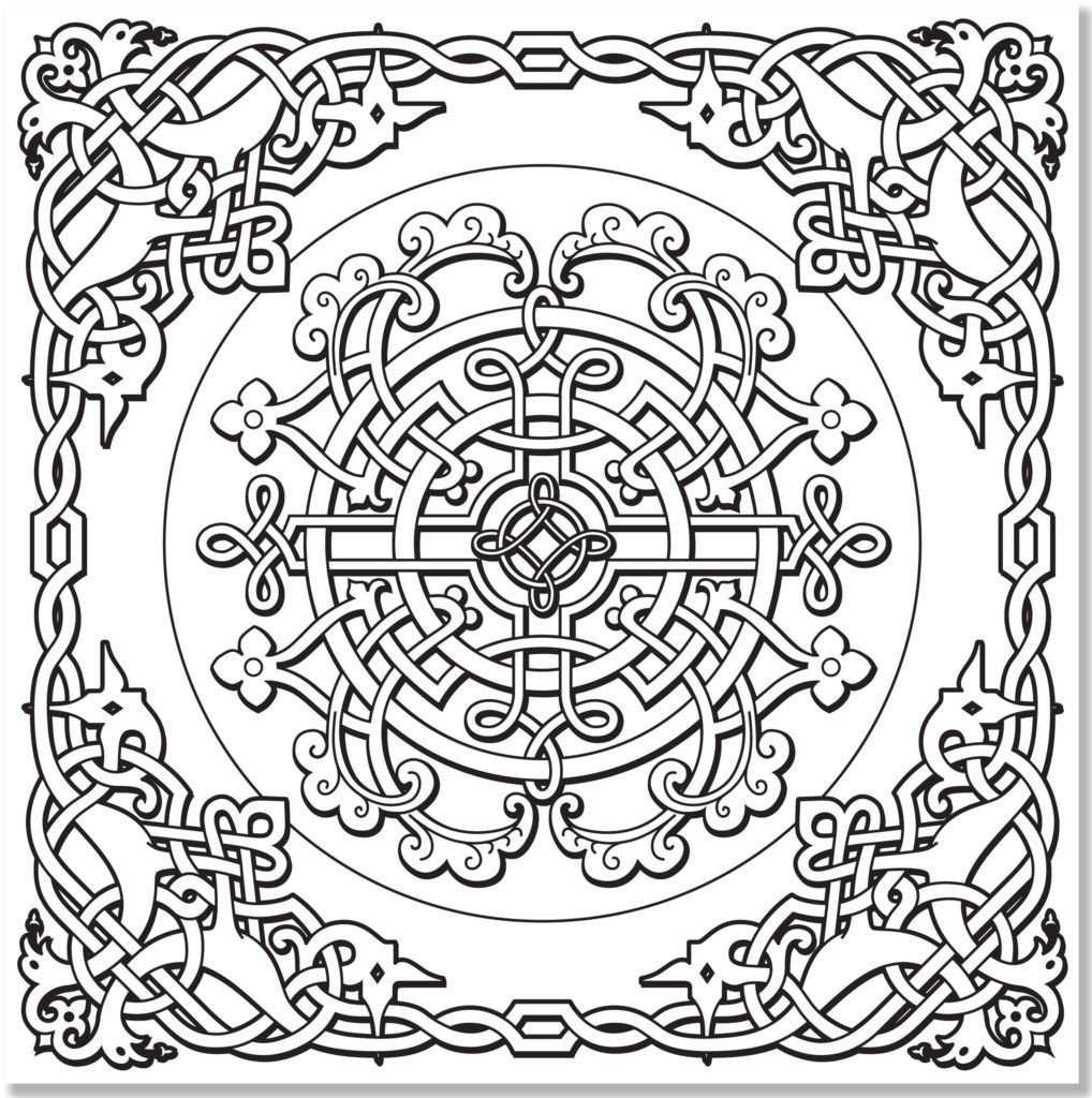 Coloring Pages: Celtic Designs Adult Coloring Book Stress Celtic ...
