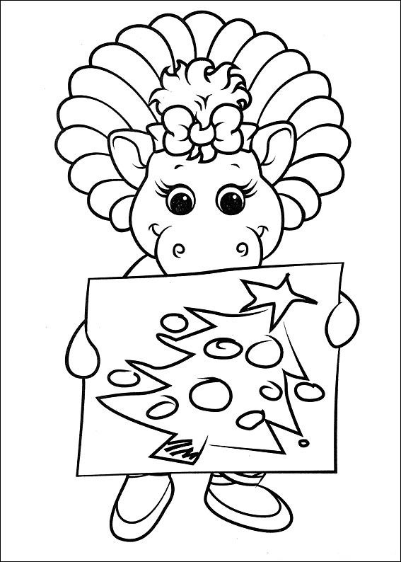 Dinosaur Christmas Coloring Pages ...