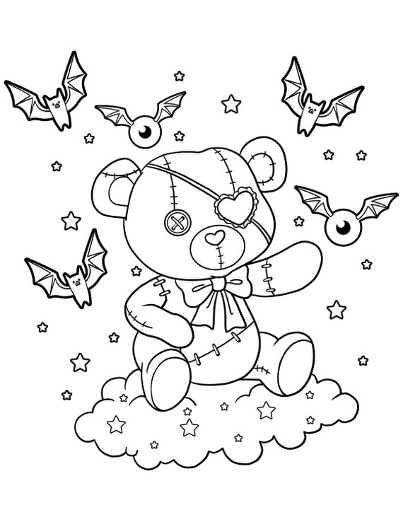 Creepy Kawaii Coloring Pages ...