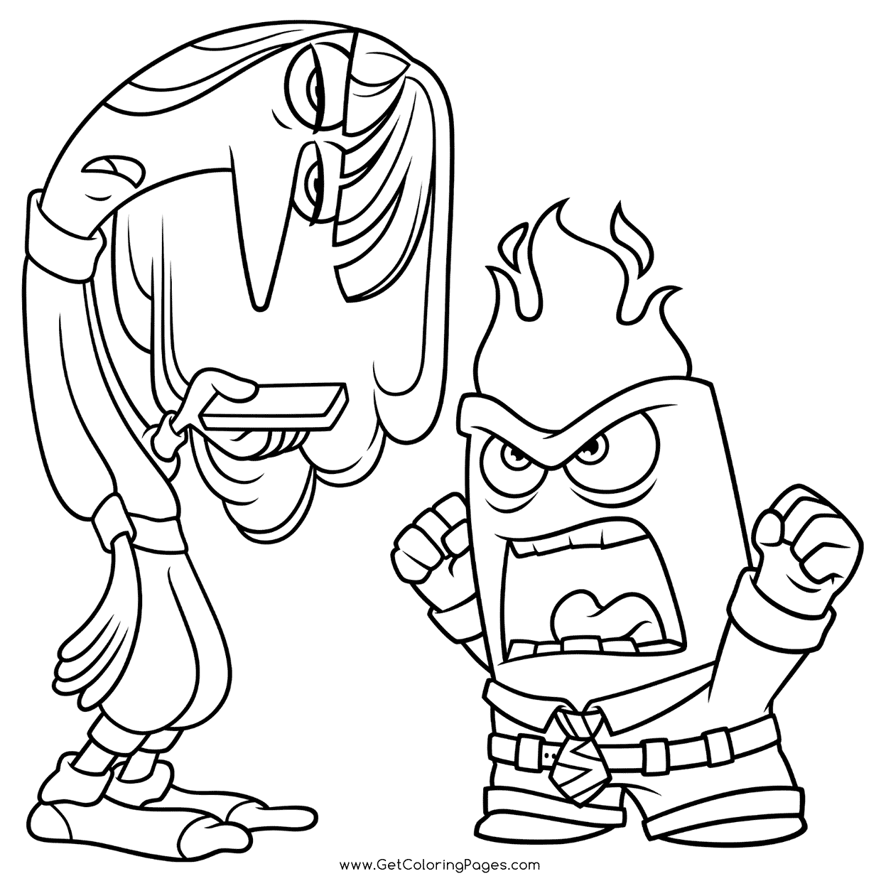 Inside Out 2 Coloring Pages ...