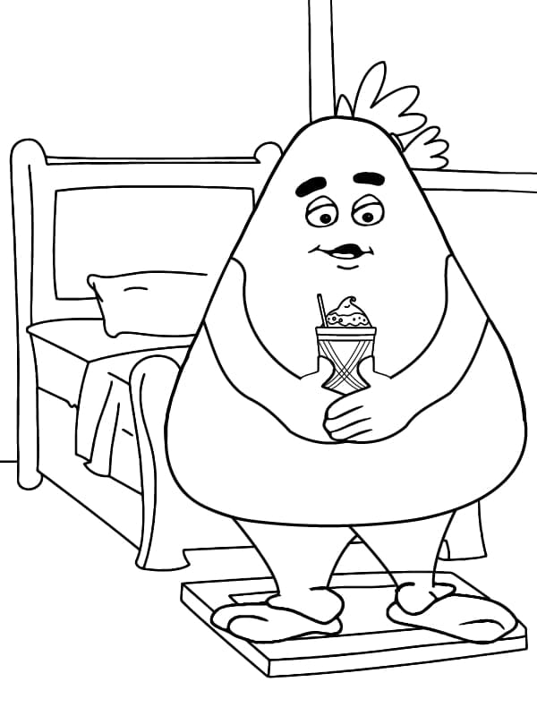 Grimace with Ice Cream coloring page - Download, Print or Color Online for  Free