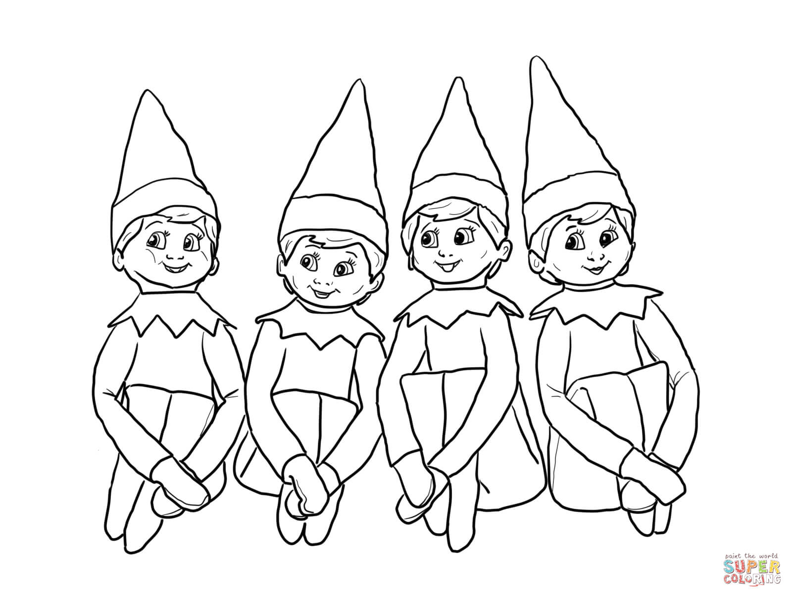 All Elf On The Shelf Coloring Pages - Coloring Pages For All Ages