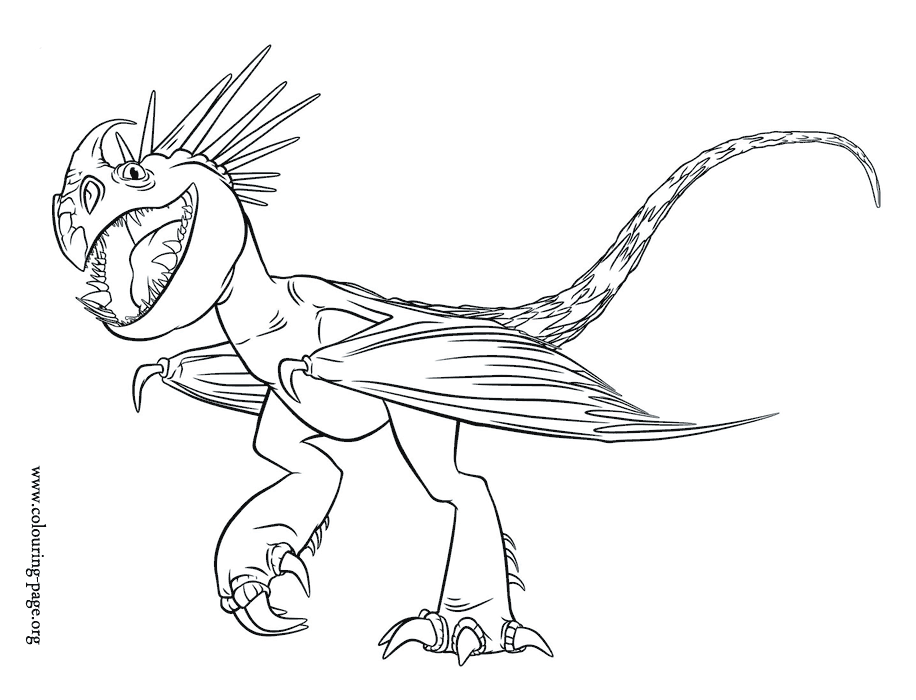 how train dragon Colouring Pages