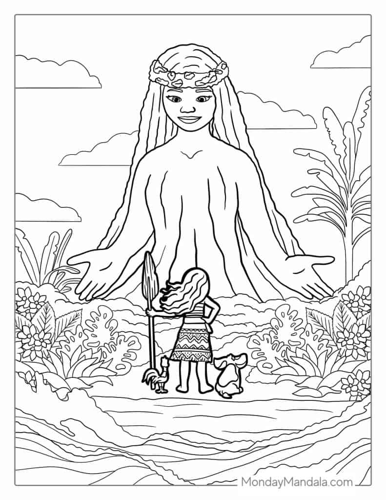 39 Moana Coloring Pages (Free PDF ...