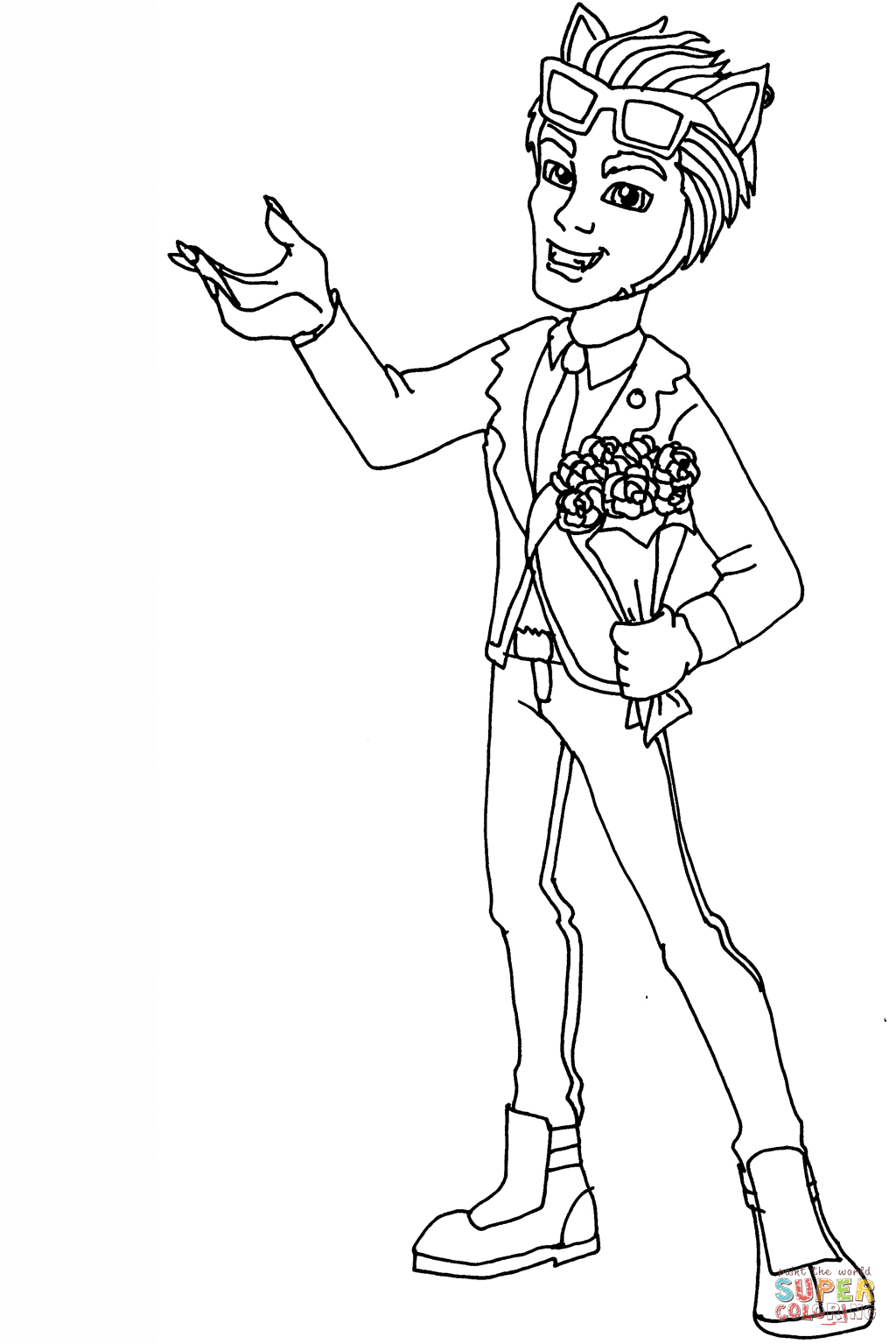 MH Clawd Wolf coloring page | Free Printable Coloring Pages