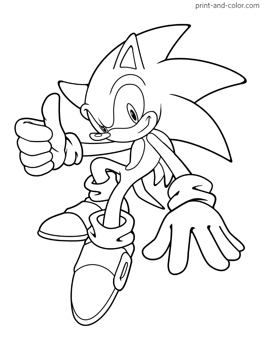 Sonic the hedgehog coloring pages | Print and Color.com