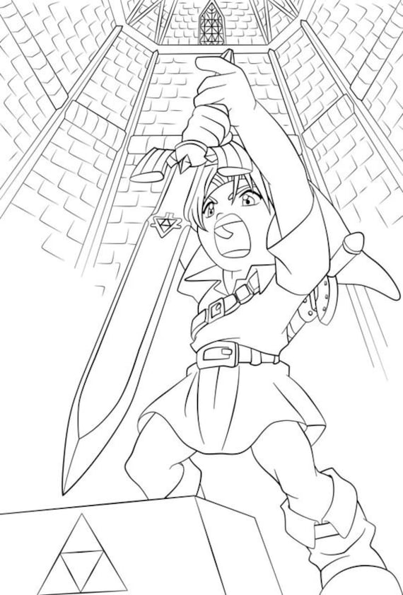 Coloring Pages Zelda - Etsy