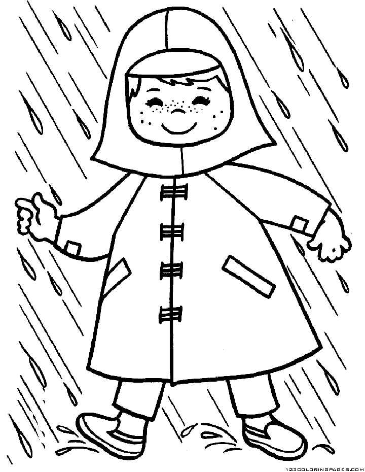 Rain/monsoon Coloring Pages