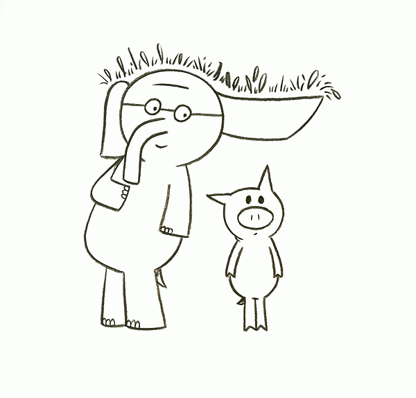Elephant and Piggie Coloring Pages | Free Printable Sheets
